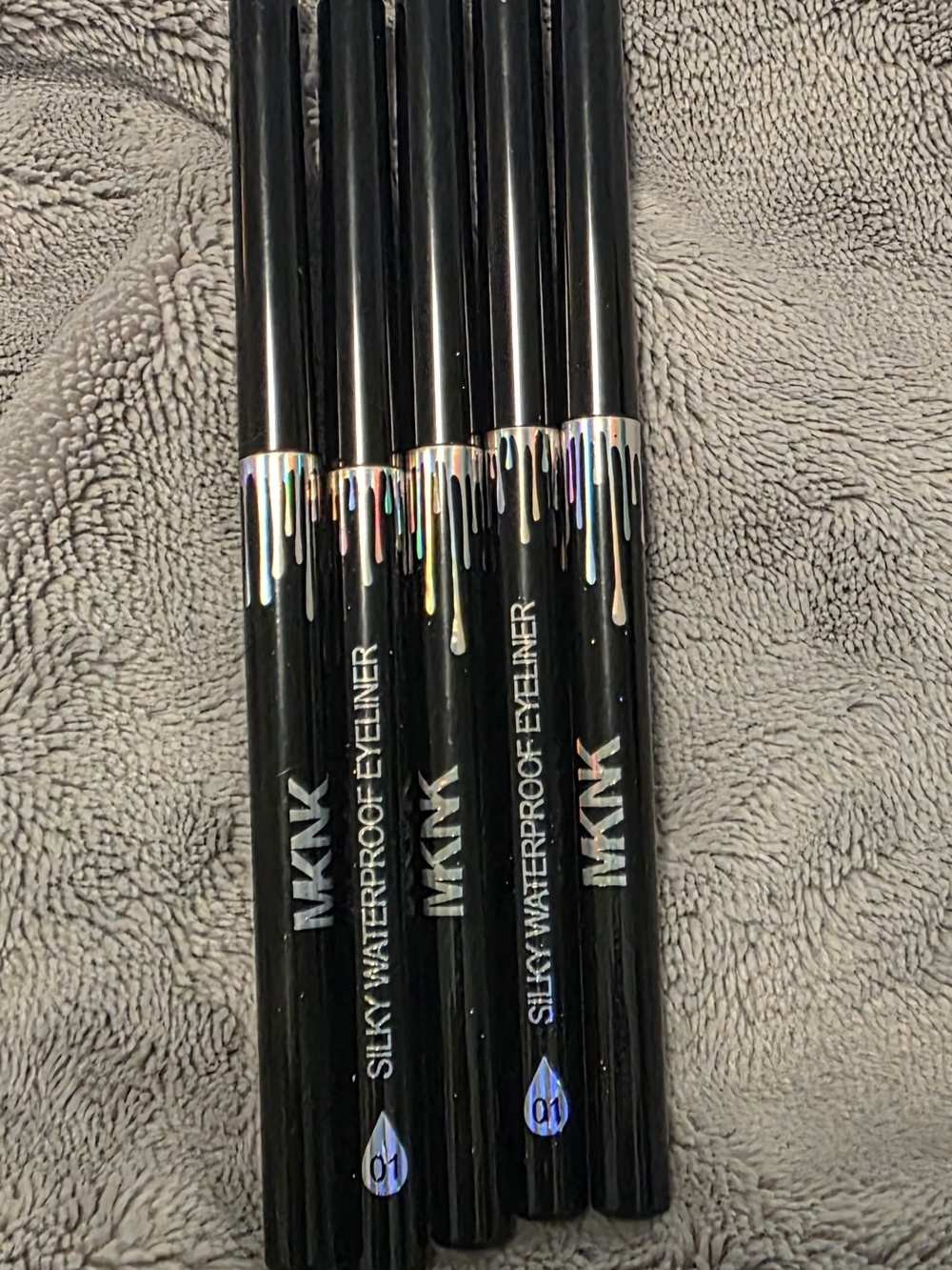 5 PACK BUNDLE MKNK Silky Waterproof Eyeliner– Deep Black & Smudge-Proof